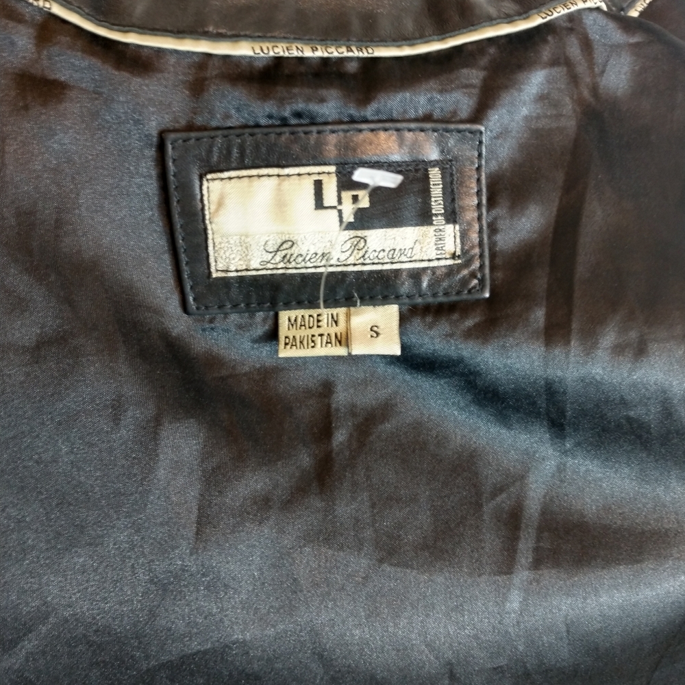Vintage Boho Leather Jacket By Lucien Piccard - Picture 7 of 8